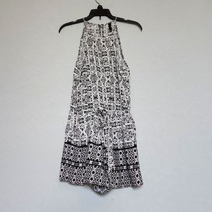 Women's XS Romper black & white,  Bebop Has Pockets